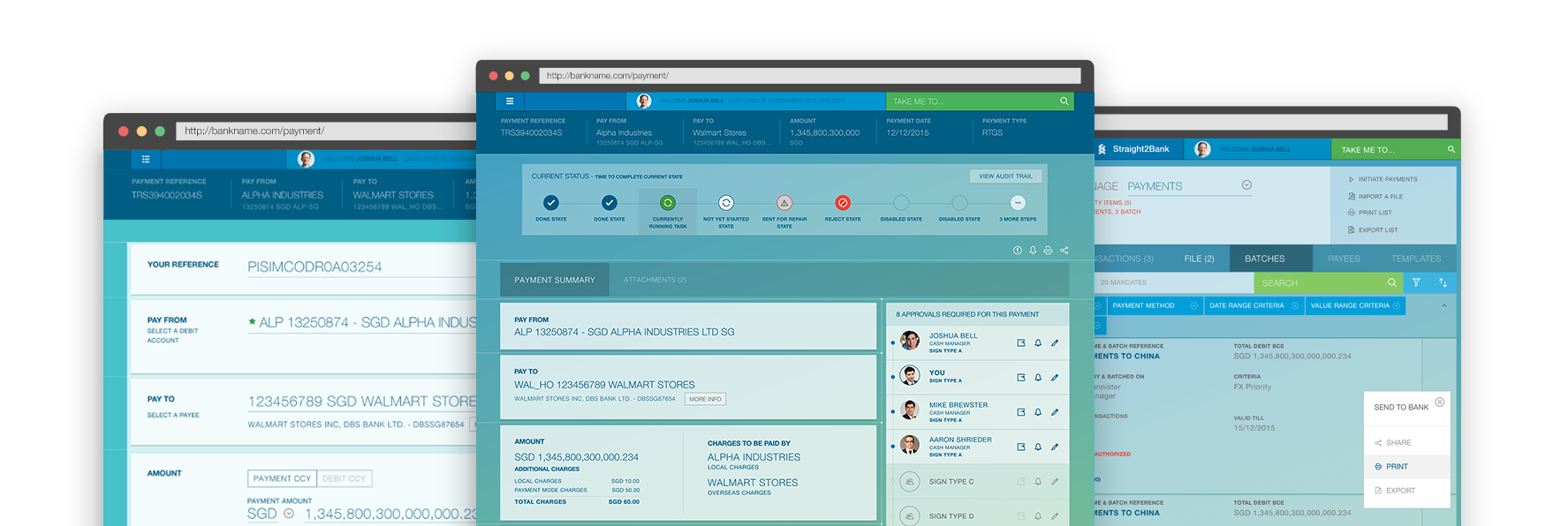 Corporate Banking Mockup